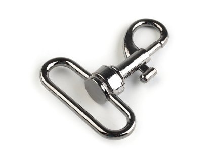 Kovová karabína prievlak 32 mm (Balenie 1 ks, Variant 2 nikel čierny)