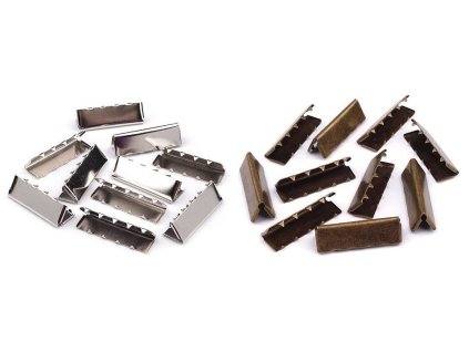 Kovová koncovka na plochou šňůru šíře 30 mm (Balení 10 ks, Varianta 1 nikl)