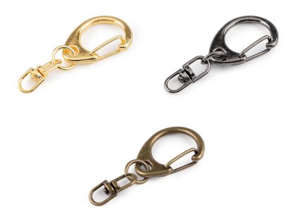 Kovová karabínka 18x40 mm (Balenie 10 ks, Variant 1 nikel)