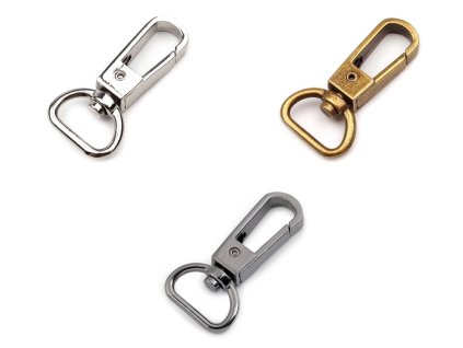 Kovová karabína otvor 15 mm (Balenie 1 ks, Variant 1 nikel)