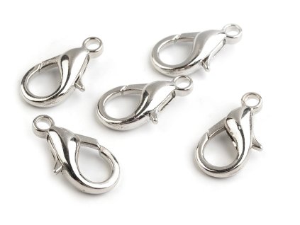 Kovová karabínka prievlak 2,5 mm (Balenie 5 ks, Variant 1 nikel)