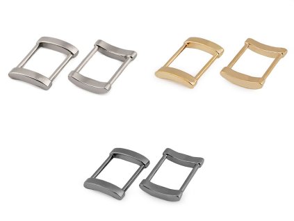 Prievlak na odevy a tašky šírka 20 mm (Balenie 4 ks, Variant 1 nikel)