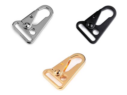 Kovová karabina průvlek 25 mm (Balení 1 ks, Varianta 1 nikl)