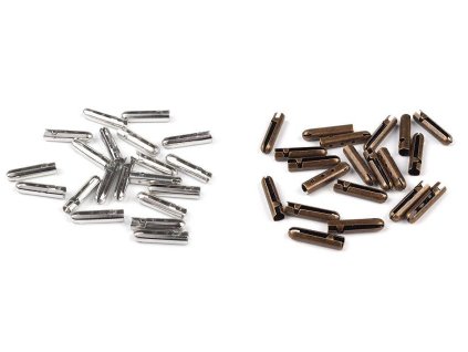 Kovová koncovka na šnúru 4x18 mm hladká (Balenie 5 ks, Variant 1 nikel)