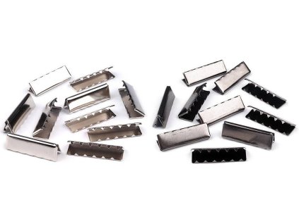 Kovová koncovka na plochou šňůru šíře 40 mm (Balení 10 ks, Varianta 1 nikl)