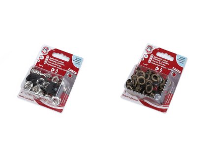 Průchodky s podložkou vnitřní Ø7 mm / vnější Ø13 mm (Balení 1 blistr, Varianta 1 nikl)