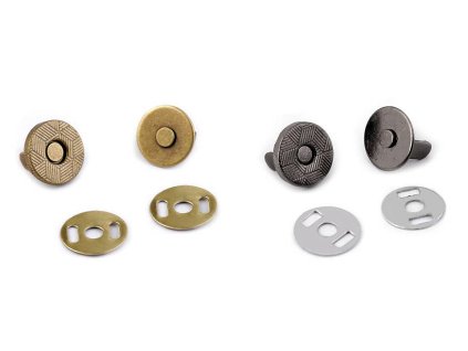 Magnetické zapínanie Ø10 mm (Balenie 5 sada, Variant 1 nikel)