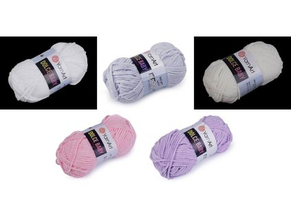 Pletací žinylková příze Dolce Baby 50 g (Balení 1 ks, Varianta 2 (745) krémová nejsvět.)