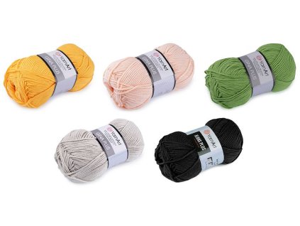 Pletací příze Jeans Plus 100 g (Balení 1 ks, Varianta 26 (52) zelená pastelová)