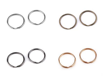 Kroužek na klíče Ø25 mm (Balení 10 ks, Varianta 1 nikl)