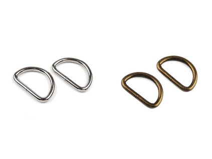 Polokrúžok šírka 25 mm (Balenie 10 ks, Variant 1 (3,9 mm) nikel)