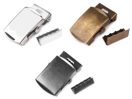 Kovová spona 30 mm na opasok s koncovkou (Balenie 1 sada, Variant 1 nikel)