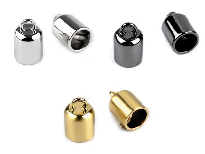 Kovová koncovka na šňůru Ø9 mm (Balení 2 ks, Varianta 1 nikl)