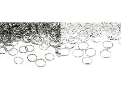 Kroužek spojovací Ø10,5 mm (Balení 20 g, Varianta 2 stříbrná světlá)