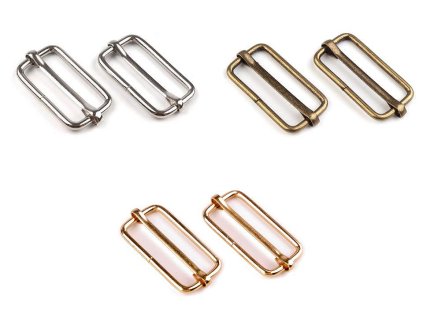 Posunovač na popruhy šíře 33 mm (Balení 10 ks, Varianta 1 nikl)