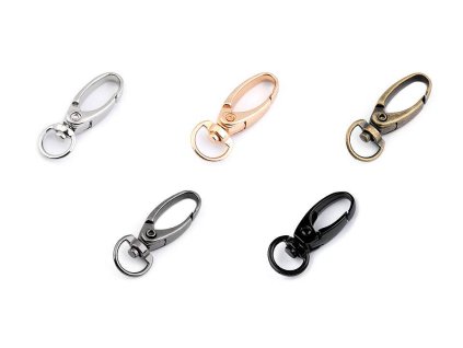 Kovová karabína otvor 10 mm (Balenie 2 ks, Variant 1 nikel)