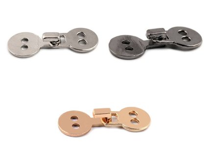 Kovové zapínání - pratelné (Balení 2 pár, Varianta 1 nikl)