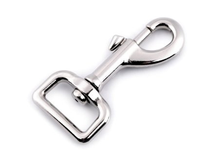 Mohutná kovová karabina otočná, průvlek 25 mm (Balení 10 ks, Varianta 1 nikl)