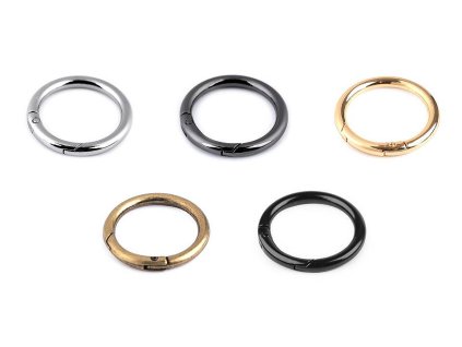 Karabina kulatá na kabelky / kroužek na klíče Ø32 mm (Balení 1 ks, Varianta 1 nikl)