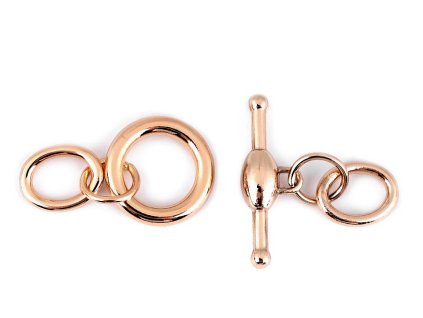 Zapínání na oděvy, tašky a doplňky (Balení 1 pár, Varianta 1 růžové zlato)