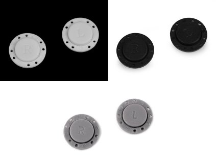 Magnetické zapínání přišívací / knoflík Ø23 mm (Balení 2 sada, Varianta 1 bílá)