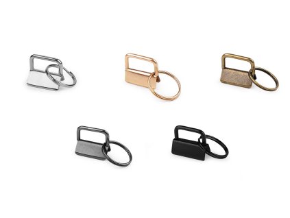 Kovová koncovka s kroužkem šíře 25 mm (Balení 2 ks, Varianta 1 nikl)