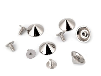 Ozdobný skrutkovací hrot / nit / nožičky na kabelky Ø13 mm (Balenie 5 pár, Variant 1 nikel)
