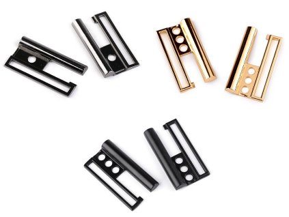 Kovová spona na kabáty, bundy, průvlek 50 mm (Balení 1 pár, Varianta 1 nikl)