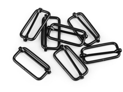 Posunovač na popruhy šíře 38 mm (Balení 5 ks, Varianta 1 černý lak)