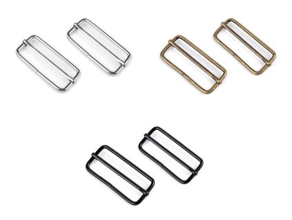 Posunovač na popruhy šíře 50 mm (Balení 5 ks, Varianta 1 nikl)