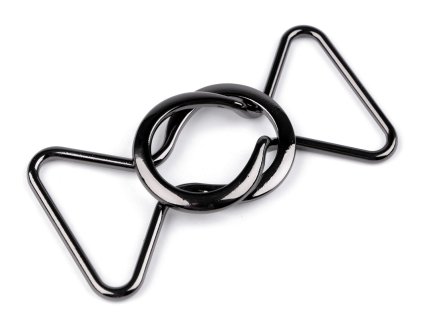 Kovové zapínání, průvlek 35 mm (Balení 1 pár, Varianta nikl černý)