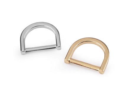 Polokroužek na textil a doplňky šíře 20 mm (Balení 2 ks, Varianta 1 nikl)