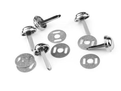 Dvojnôžkový klinec / kovové nožičky na kabelky Ø12 mm (Variant 1 nikl, Balenie 10 sada)
