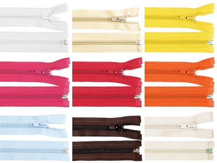 Spirálový zip No 5 délka 30 cm bundový POL (Balení 1 ks, Varianta 101 bílá)