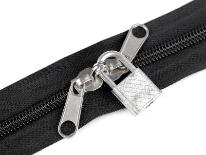 Zip spirálový No 5 metráž (Balení 1 m, Varianta 2 černá)