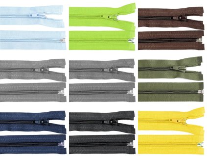 Špirálový zips šírka 5 mm dĺžka 65 cm bundový POL (Variant 319 šedá ocelová, Balenie 1 ks)