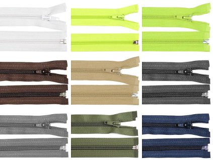 Špirálový zips šírka 5 mm dĺžka 75 cm bundový POL (Variant 319 šedá ocelová, Balenie 1 ks)