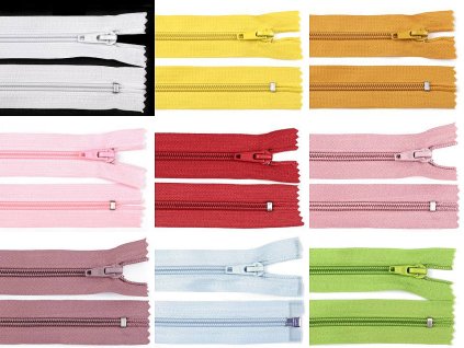 Spirálový zip No 5 délka 18 cm POL (Balení 1 ks, Varianta 101 bílá)