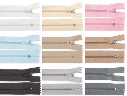 Spirálový zip No 3 délka 50 cm pinlock (Balení 1 ks, Varianta 148 červená)