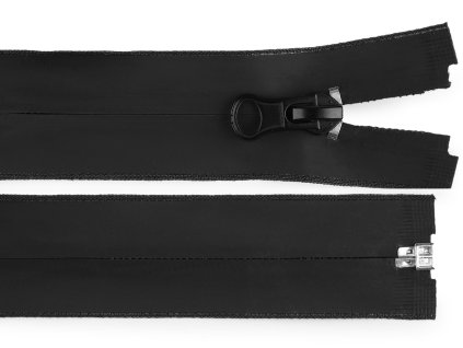 Zip voděodolný No 7 délka 65 cm spirálový matný (Balení 1 ks, Varianta černá mat)