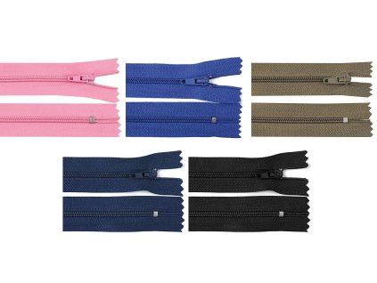 Spirálový zip No 3 délka 16 cm autolock (Balení 1 ks, Varianta 101 bílá)