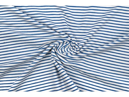 bavlneny uplet cobalt prouzky