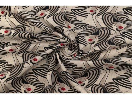 bavlna rezna zeny v klobouku