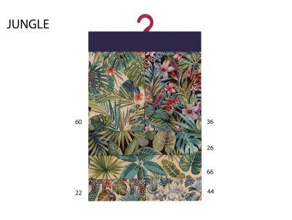 Gobelínová poťahová látka v šírke 280 cm JUNGLE
