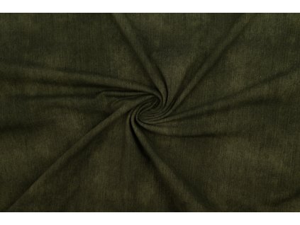 87678 bavlneny uplet khaki odreny vzhled