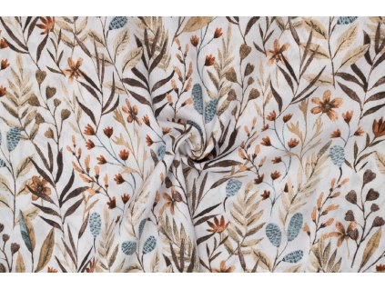 bavlna rezna pastelove zelene rostliny