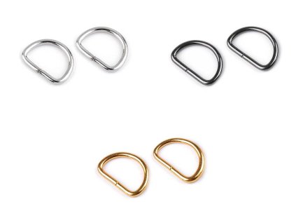 Polokroužek šíře 12 mm (Balení 20 ks, Varianta 1 nikl)