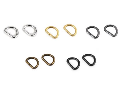 Polokroužek šíře 15 mm (Balení 10 ks, Varianta 1 nikl)