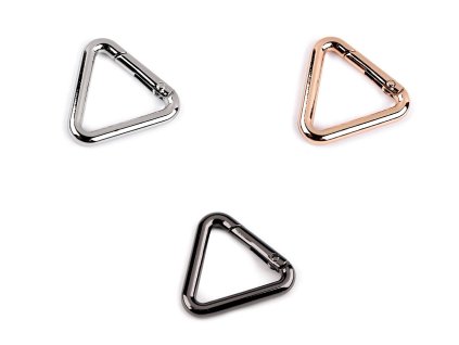 Karabina trojúhelník průvlek 25 mm (Balení 1 ks, Varianta 1 nikl)