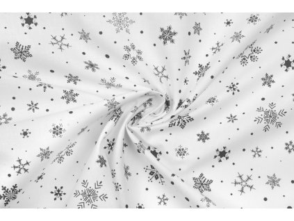 bavlnene sede vlocky a puntiky na bile